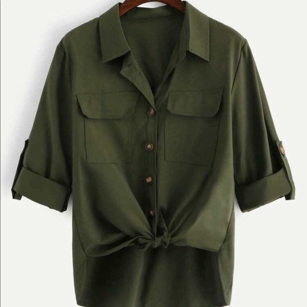 Plus size pocket shirt